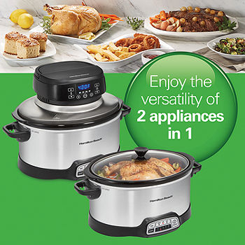 Hamilton Beach® 2-in1 Air Fry Slow Cooker, Color: Silver - JCPenney