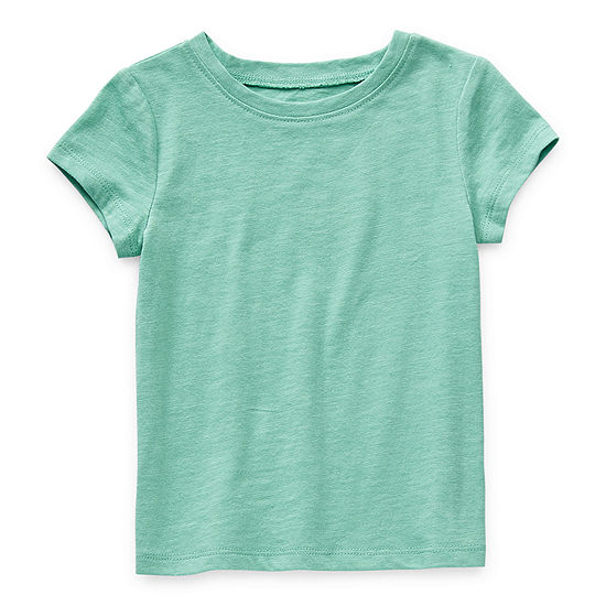 Okie Dokie Toddler Girls Round Neck Short Sleeve T-Shirt