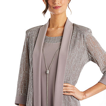 R & M Richards Jacket Dress With Removable Necklace, Color 