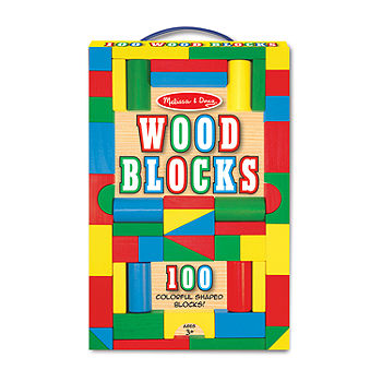 Melissa & Doug 100 Piece Wood Blocks Set