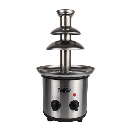 Total Chef 3 Tier Chocolate Fondue Fountain- 1.5 Lbs (680 G) Capacity, One Size, Stainless Steel