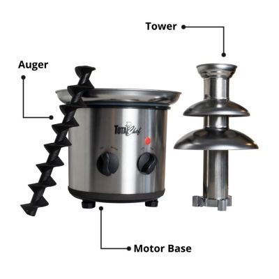Total Chef 3 Tier Chocolate Fondue Fountain- 1.5 lbs (680 g