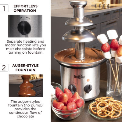 Total Chef 3 Tier Chocolate Fondue Fountain- 1.5 lbs (680 g