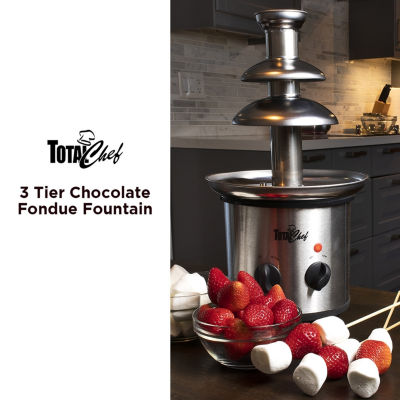 Total Chef 3 Tier Chocolate Fondue Fountain- 1.5 lbs (680 g