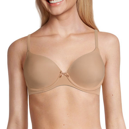 Ambrielle Everyday Underwire Full Coverage Bra, C, Beige