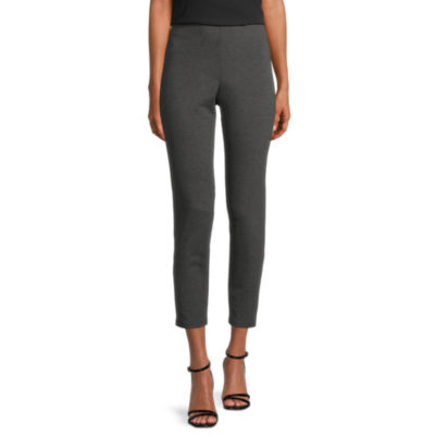 Worthington Womens Fit Solution Ultra Sculpt Ponte Ankle Pants