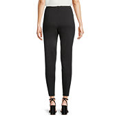 Worthington Plus Womens Fit Solution Ultra Sculpt Ponte Ankle Pants, Color:  Heather Gray - JCPenney