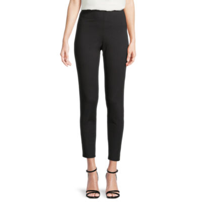 Worthington Womens Fit Solution Ultra Sculpt Ponte Ankle Pants