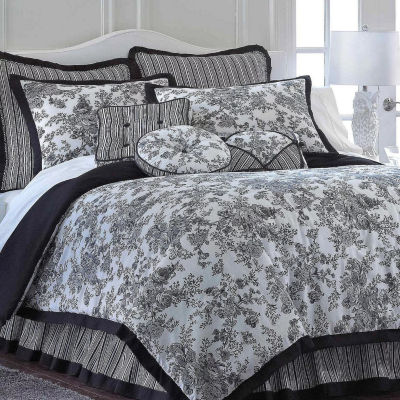 Laurel Manor Toile Garden Cotton Comforter Set