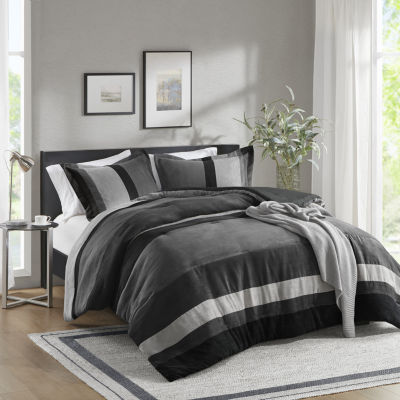 510 Design Boulder Pieced Faux Suede Midweight Comforter Set