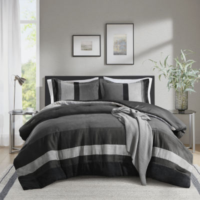 510 Design Boulder Pieced Faux Suede Midweight Comforter Set