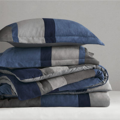 510 Design Boulder Pieced Faux Suede Midweight Comforter Set