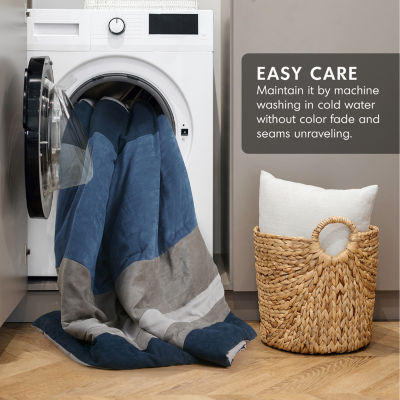 510 Design Boulder Pieced Faux Suede Midweight Comforter Set