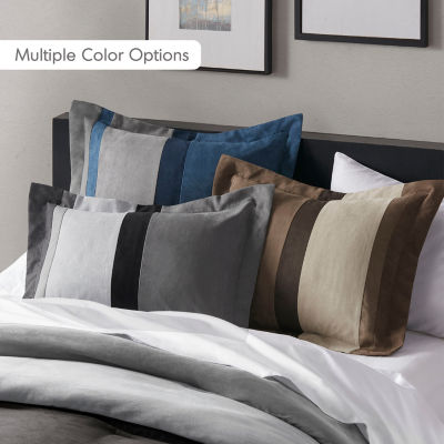 510 Design Boulder Pieced Faux Suede Midweight Comforter Set