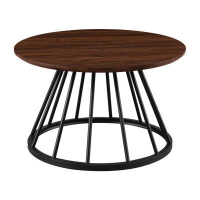 30" Metal Caged Base Coffee Table