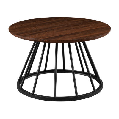 30" Metal Caged Base Coffee Table