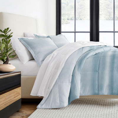 Casual Comfort Vintage Magnolia Midweight Down Alternative Comforter Set,  Color: Gray - JCPenney