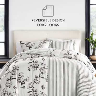 Buy Meadow Floral Reversible Down-Alternative Comforter Set