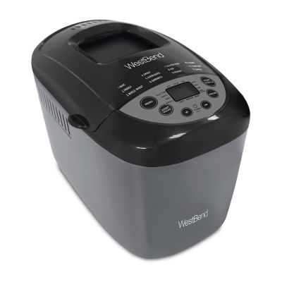 West Bend Hi-Rise Bread Maker with 12 Preset Digital Controls, in Gray
