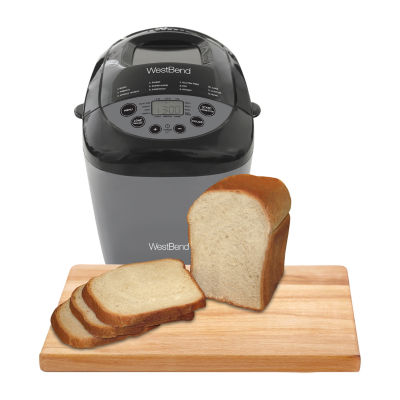 West Bend Hi-Rise Bread Maker with 12 Preset Digital Controls, in Gray