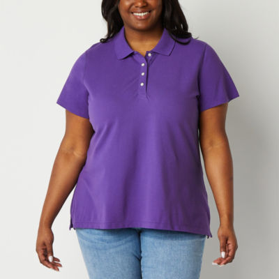 St john's bay sale womens polo shirts