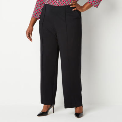 Liz Claiborne Ponte Slim Fit Wide Leg Trouser - JCPenney