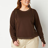  Rpvati Plus Size Tops for Women Long Sleeves Tees