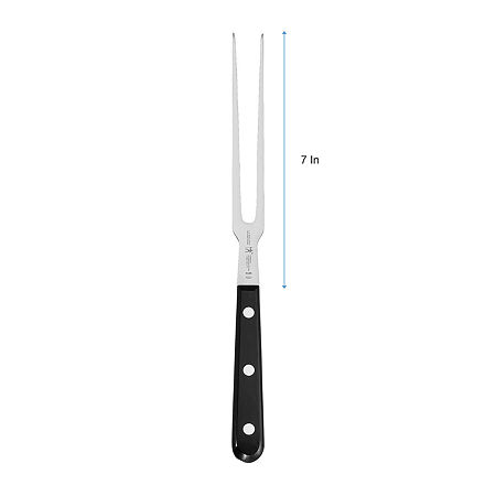 Henckels International Classic 7 Flat Tine Carving Fork, One Size, Black