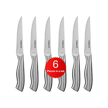 Cuisinart C55-6PCSBK Advantage Collection 6-Piece Ceramic Coated Steak  Knives