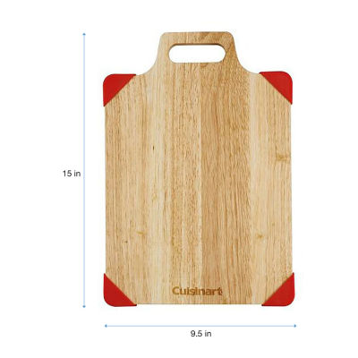 Cuisinart Bamboo 15"x9.5" Cutting Board with Silcone Corners