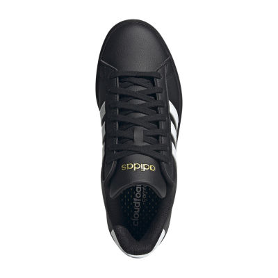 adidas Womens Grand Court Sneakers Color: Black White Gold JCPenney