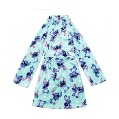Disney Collection Little & Big Kid Girls Knee Length Long Sleeve Lilo & Stitch Robe