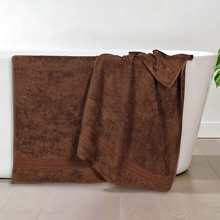 Superior Bamboo Collection | 100% Ryon From Bamboo 2-pc. Quick Dry Bath Towel In Brown