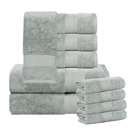 Superior Aria Collection | 100% Turkish Cotton 10-pc. Quick Dry Solid Bath Towel Set In Green