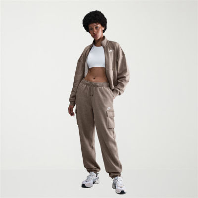 Nike Sportswear Club Fleece Womens Mid Rise Oversized Cargo Sweatpants