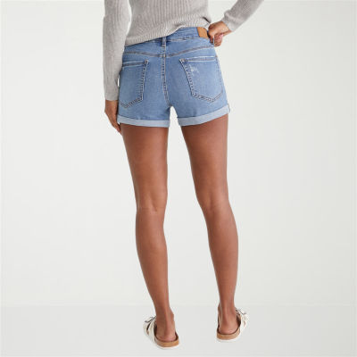 AEROPOSTALE Womens High Rise Juniors Denim Short