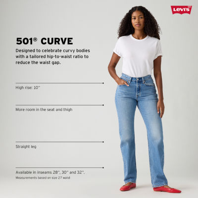 Levi's® Curve Womens High Rise 501™ Straight Leg Jean