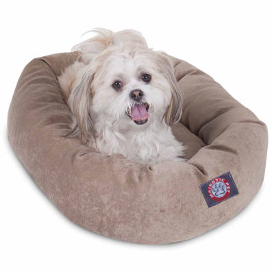Majestic Pet Villa Collection Micro-Velvet Bagel Pet Bed