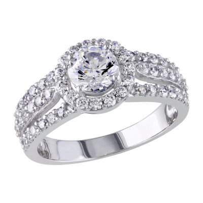 Womens / CT. T.W. White Cubic Zirconia Sterling Silver Engagement Ring