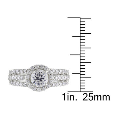 Womens / CT. T.W. White Cubic Zirconia Sterling Silver Engagement Ring