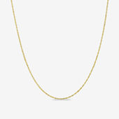 14K Rose Gold 16 Inch Solid Cable Chain Necklace - JCPenney