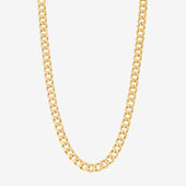 14K Gold 18 Inch Solid Curb Chain Necklace - JCPenney