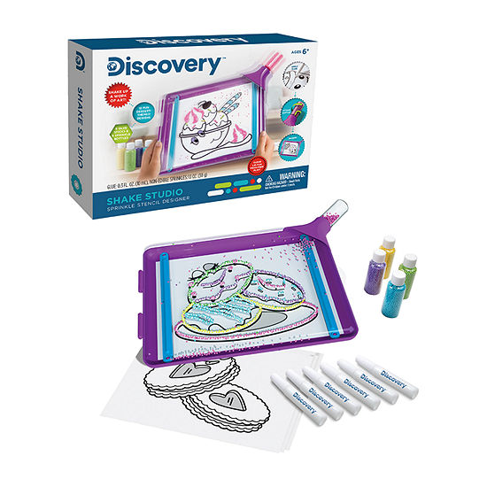 Discovery Kids Shake Studio Sprinkle Designer Kit, Arts and Crafts Stencil Kit