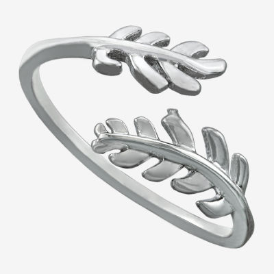 Silver Treasures Womens Sterling Silver Bypass  Band