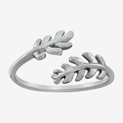 Silver Treasures Womens Sterling Silver Bypass  Band