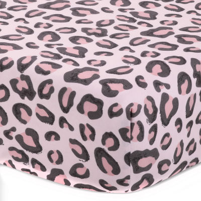 The Peanutshell Leopard Blush 3-pc. Crib Bedding Set