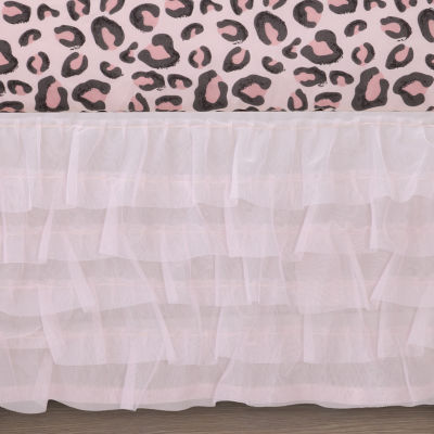 The Peanutshell Leopard Blush 3-pc. Crib Bedding Set