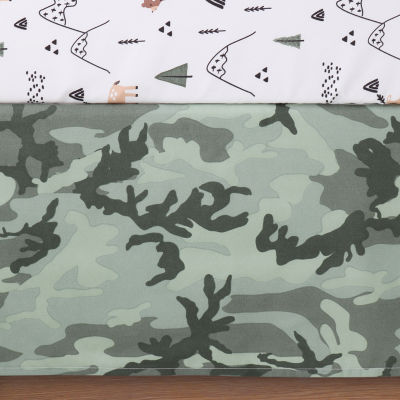 The Peanutshell Woodland Camo 3-pc. Crib Bedding Set