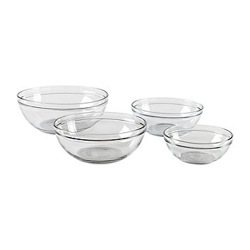 Anchor 4-pc. Glass Mixing Bowl Set, Color: Clear - JCPenney