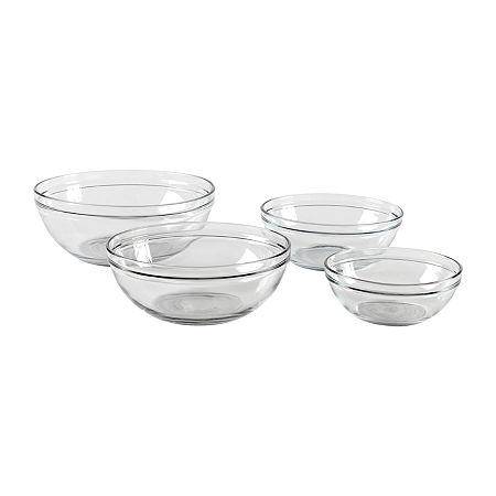 Anchor 4-pc. Glass Mixing Bowl Set, One Size, Clear